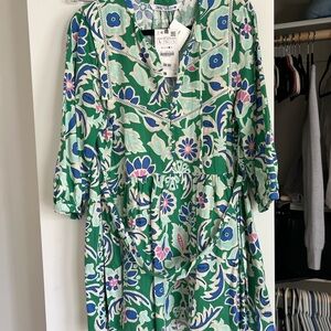 Zara belted floral dress